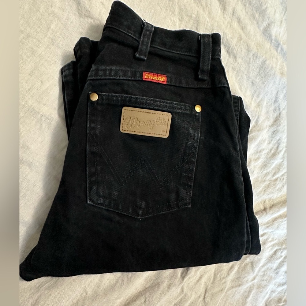 Wrangler Black Jeans 3/27X36